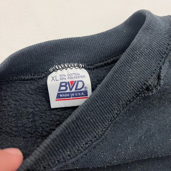 1990s Black Blank Crewneck - Picture 4 of 4